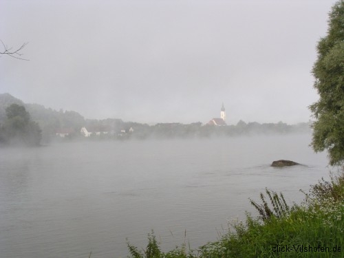 Donauradweg am frühen Morgen, Pleinting